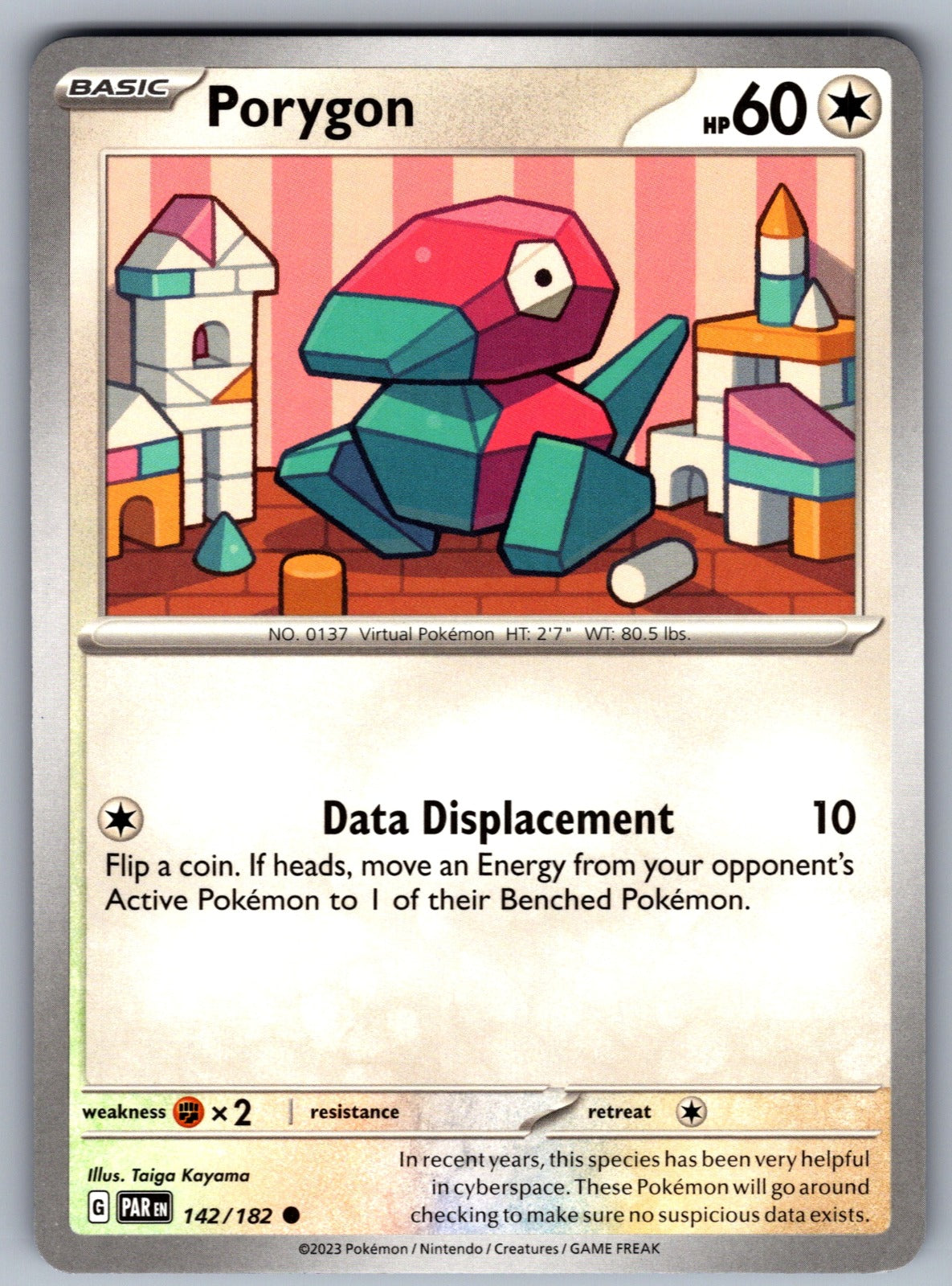 Porygon Common SV04: Paradox Rift 142/182 NM 2023