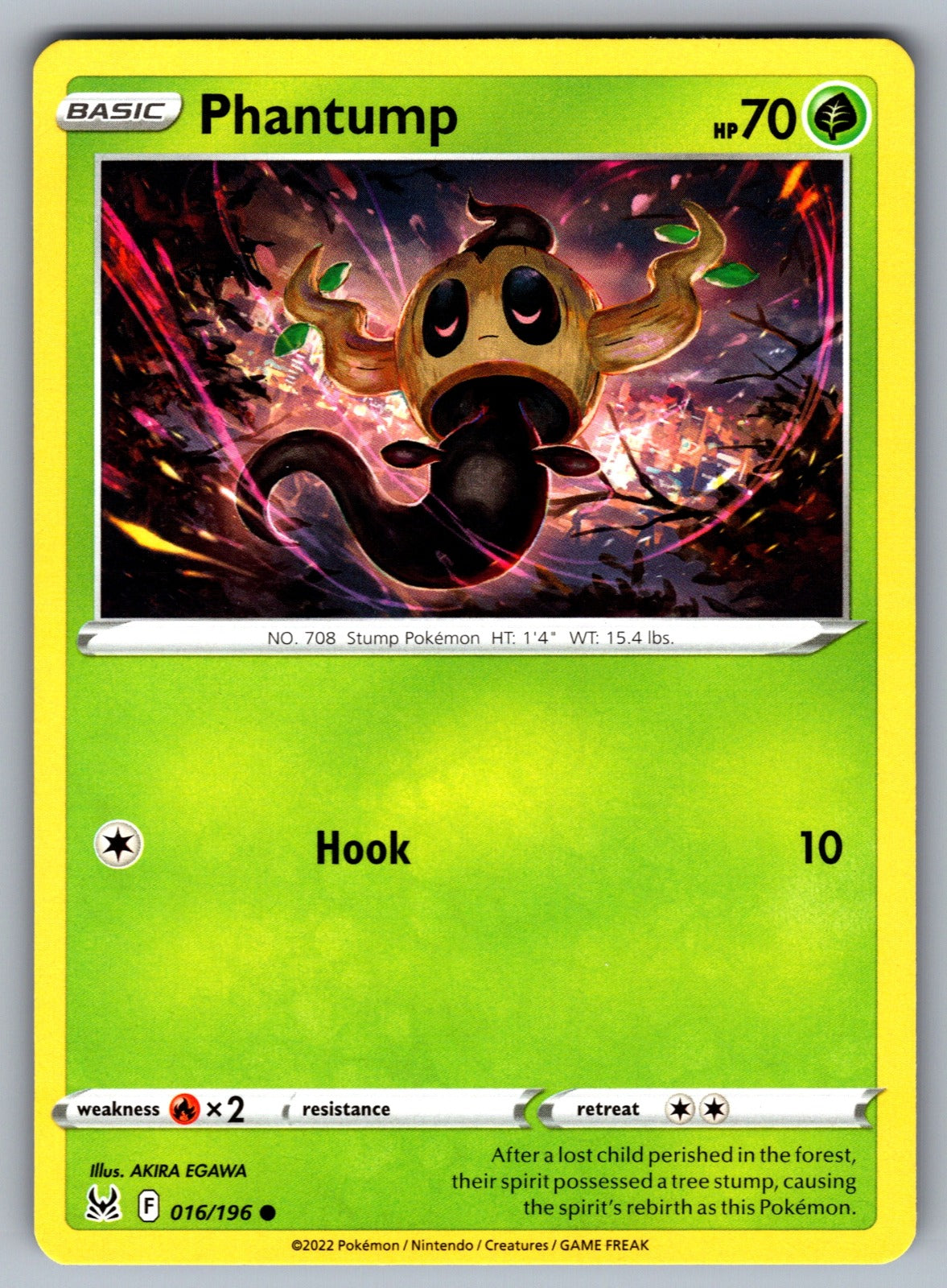 Phantump Common SWSH11: Lost Origin 016/196 NM 2022