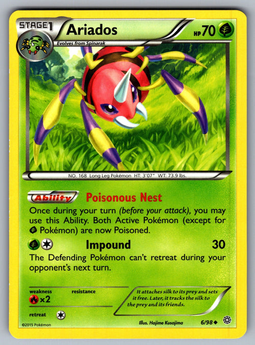 Ariados Uncommon XY - Ancient Origins 6/98 LP 2015