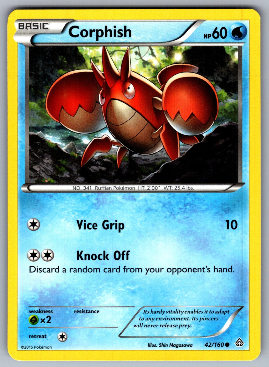Corphish Common XY - Primal Clash 42/160 LP 2015