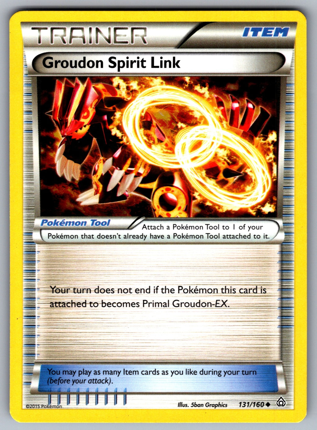 Groudon Spirit Link Uncommon XY - Primal Clash 131/160 LP 2015