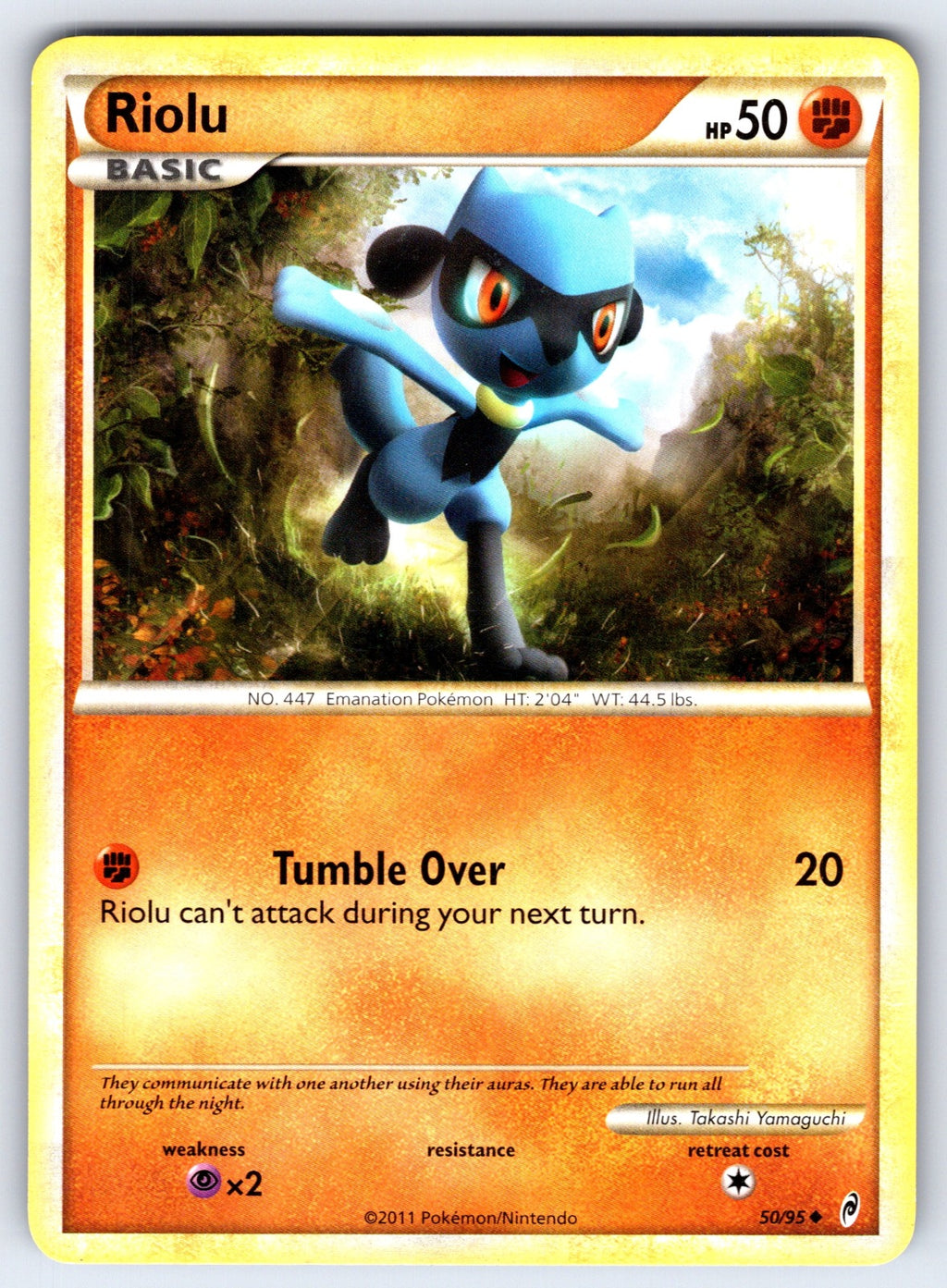 Riolu Uncommon Call of Legends 50/95 LP 2011