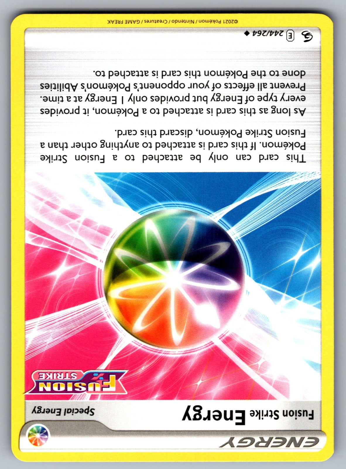 Fusion Strike Energy Uncommon SWSH08: Fusion Strike 244/264 NM 2021