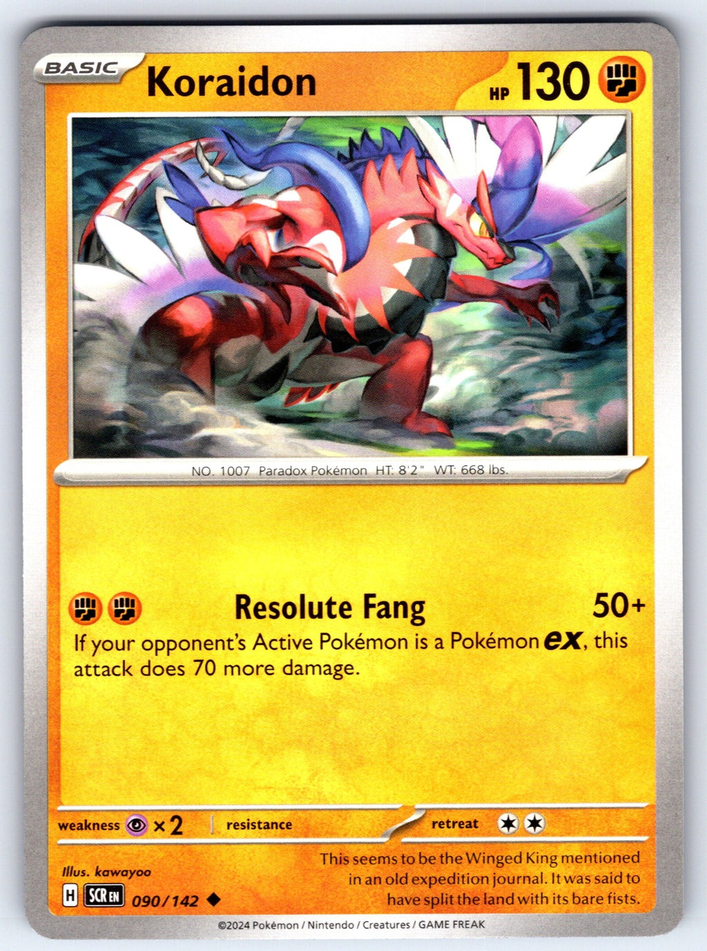 Koraidon Uncommon SV07: Stellar Crown 090/142 NM 2024