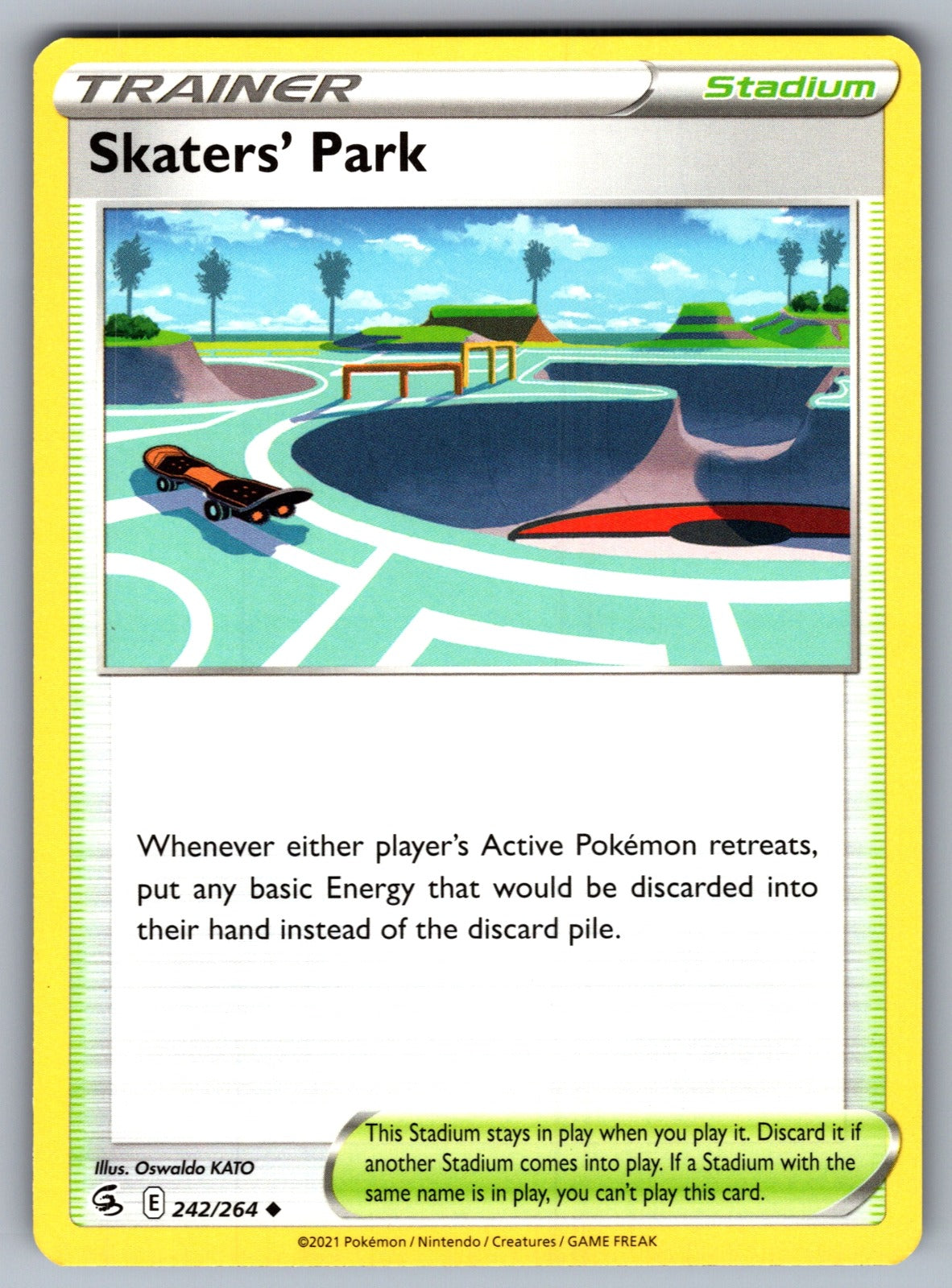 Skaters' Park Uncommon SWSH08: Fusion Strike 242/264 NM 2021
