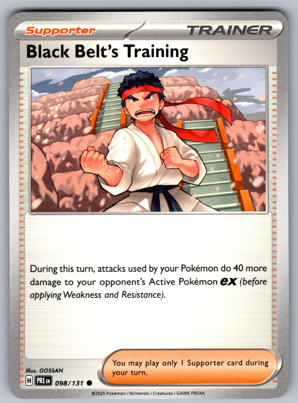 Black Belt's Training Common SV: Prismatic Evolutions 098/131 NM 2025