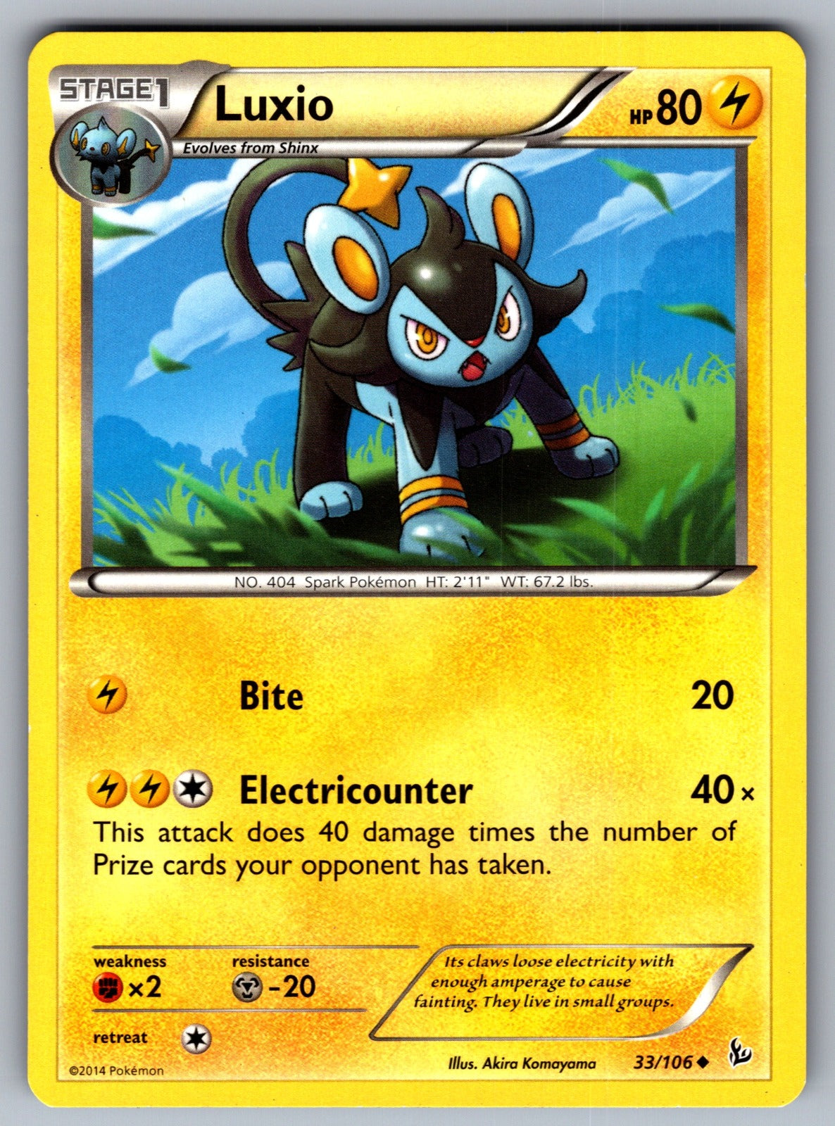 Luxio Uncommon XY - Flashfire 33/106 LP 2014
