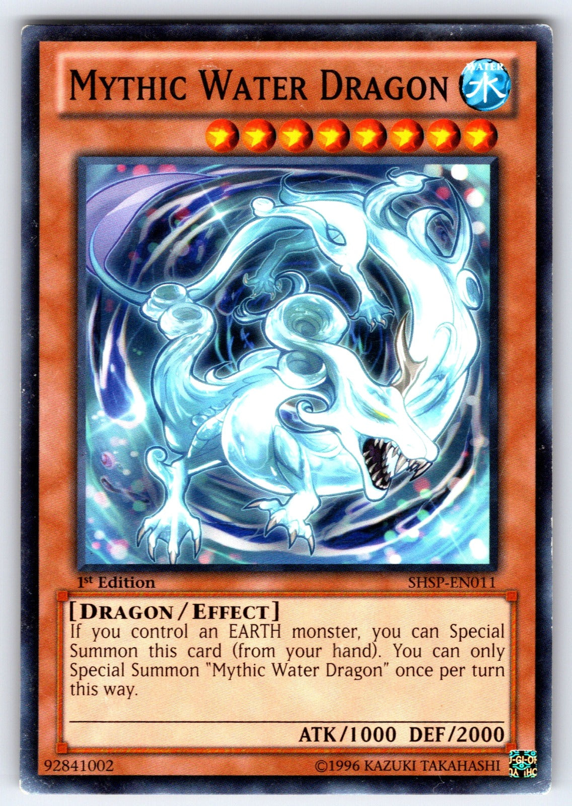 Mythic Water Dragon 1st Edition Common Shadow Specters SHSP-EN011 LP 2013
