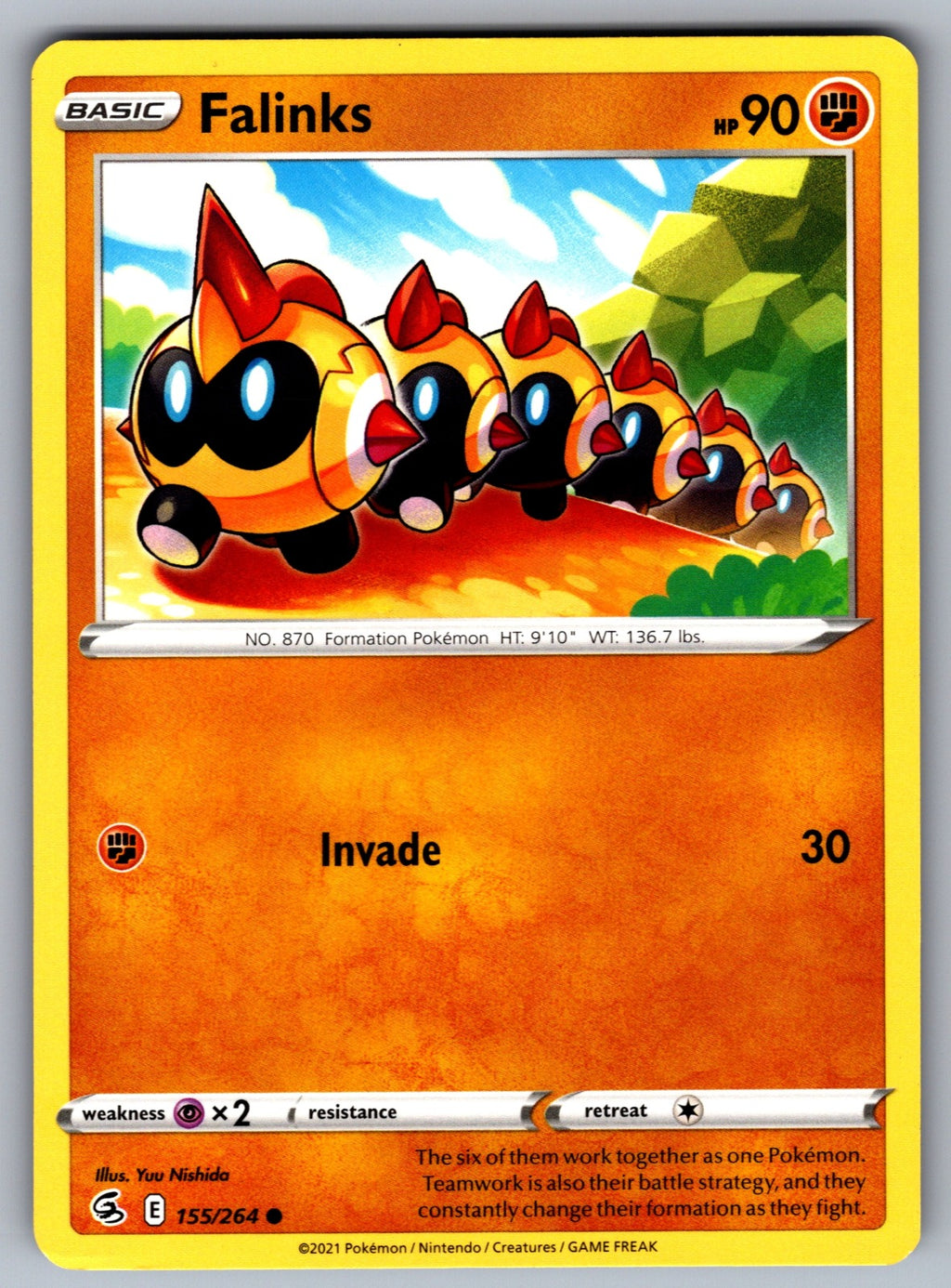 Falinks (155) Common SWSH08: Fusion Strike 155/264 NM 2021