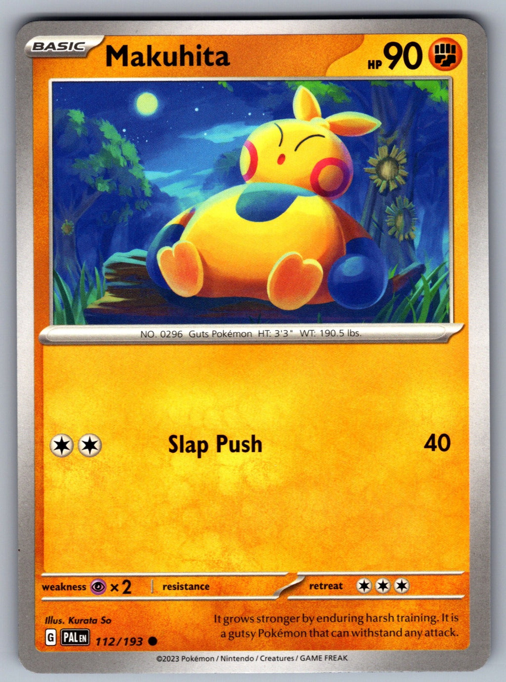 Makuhita Common SV02: Paldea Evolved 112/193 NM 2023
