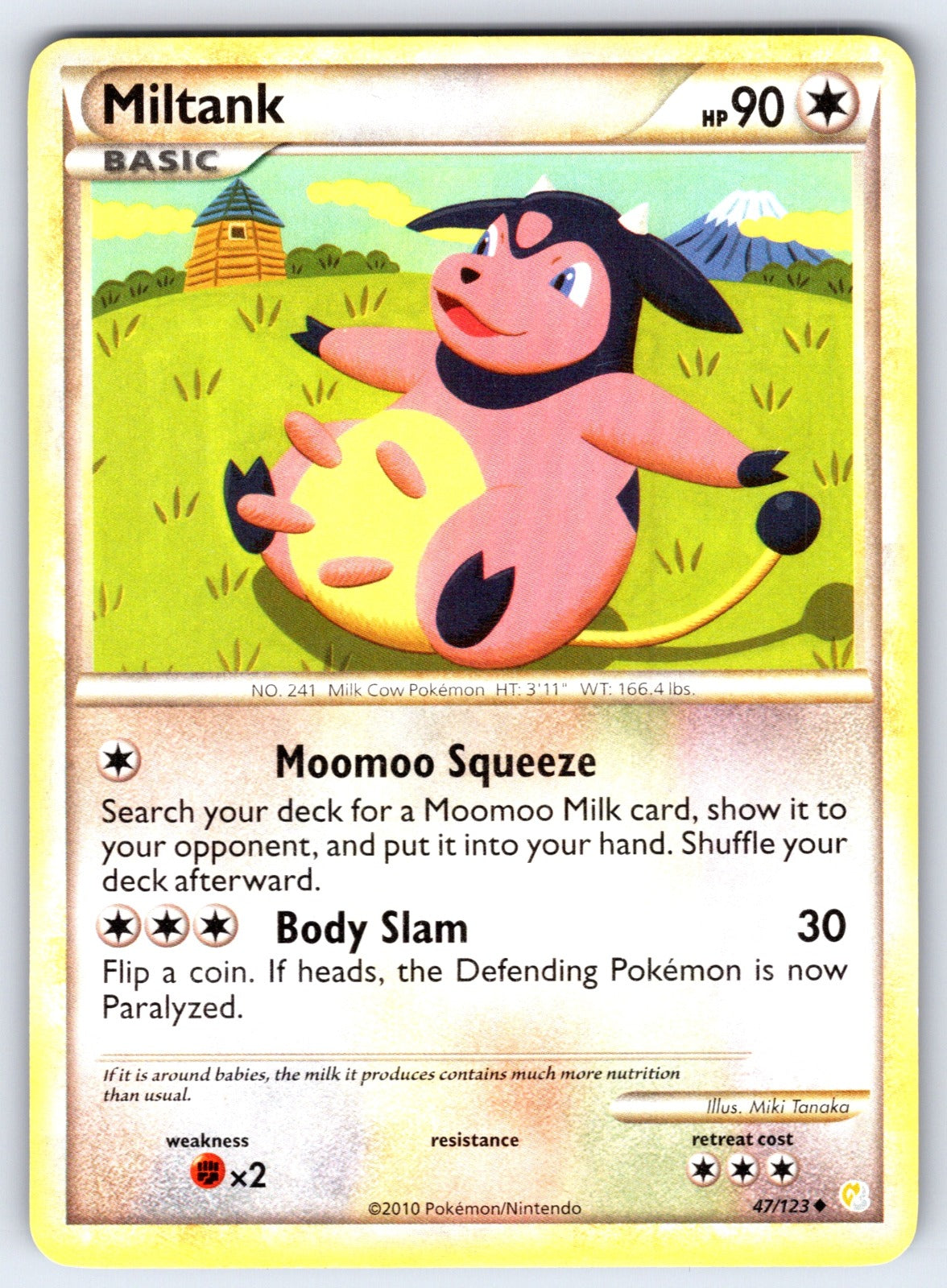 Miltank Uncommon HeartGold SoulSilver 47/123 LP 2010
