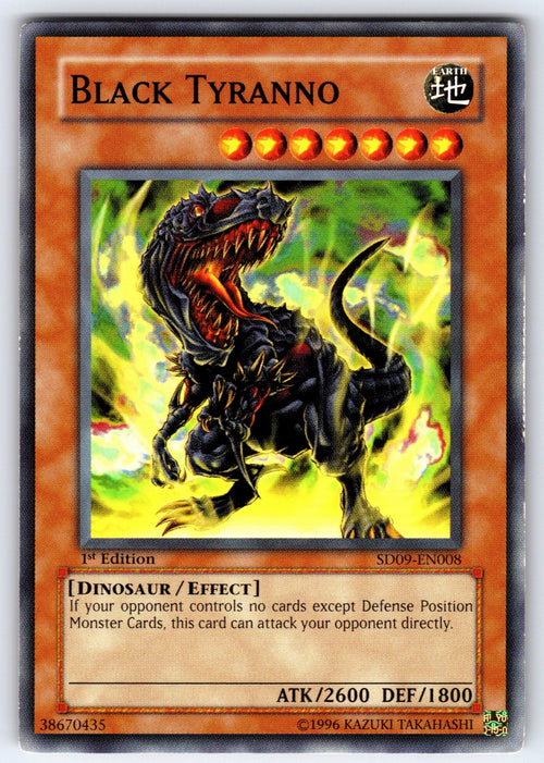 Black Tyranno 1st Edition Common Structure Deck: Dinosaur's Rage SD09-EN008 LP 2