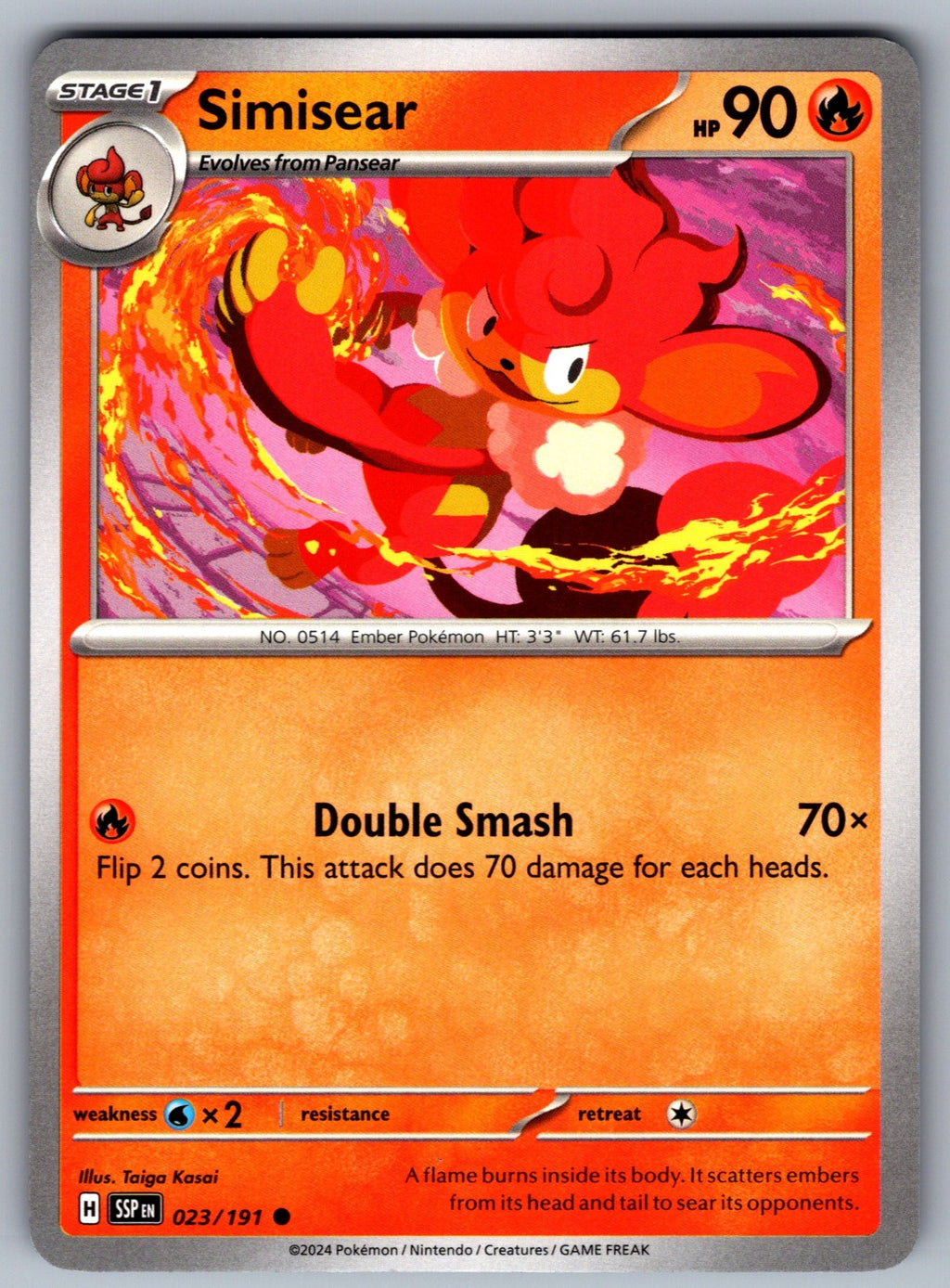 Simisear Common SV08: Surging Sparks 023/191 NM 2024