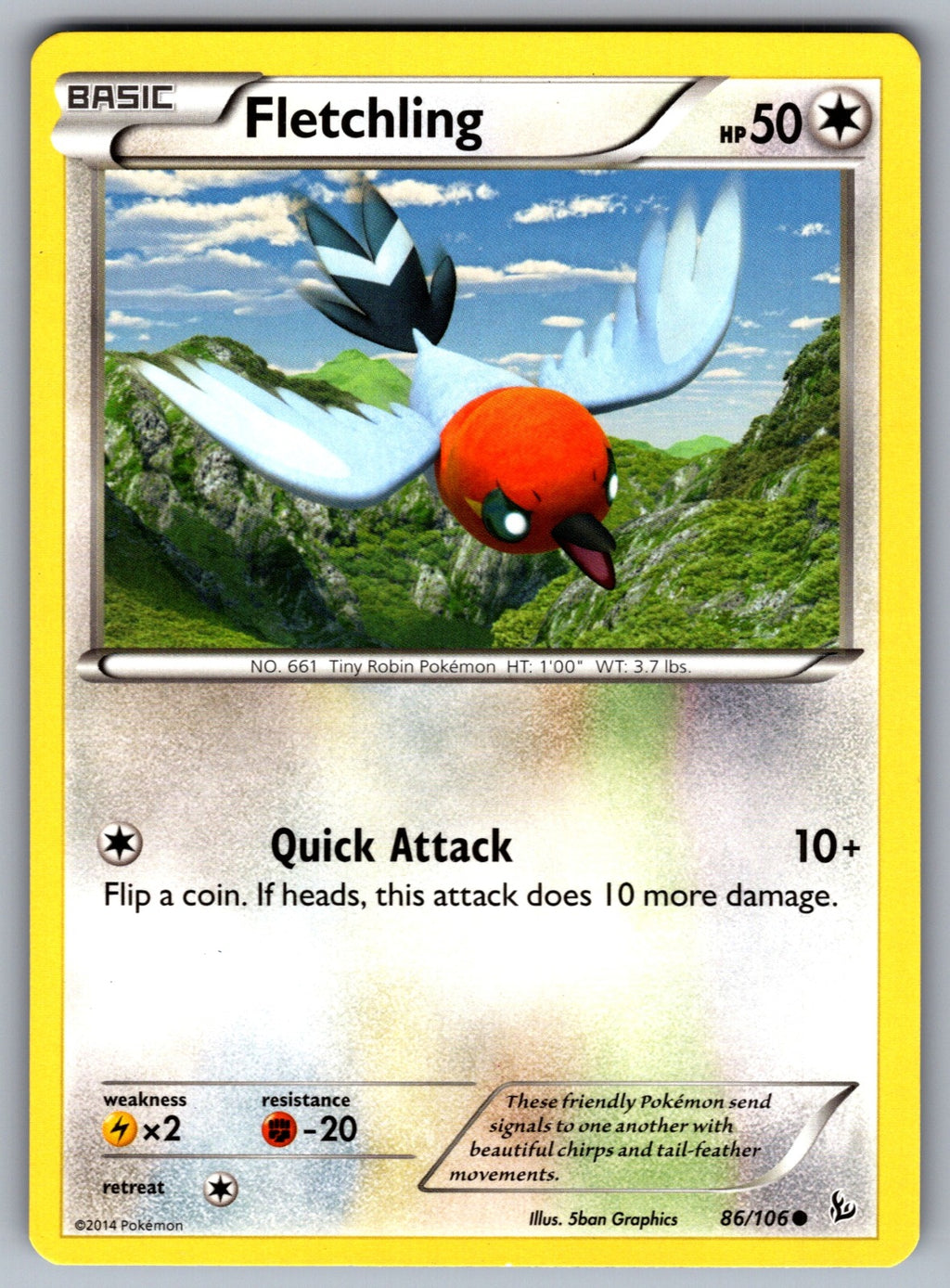 Fletchling Common XY - Flashfire 86/106 LP 2014