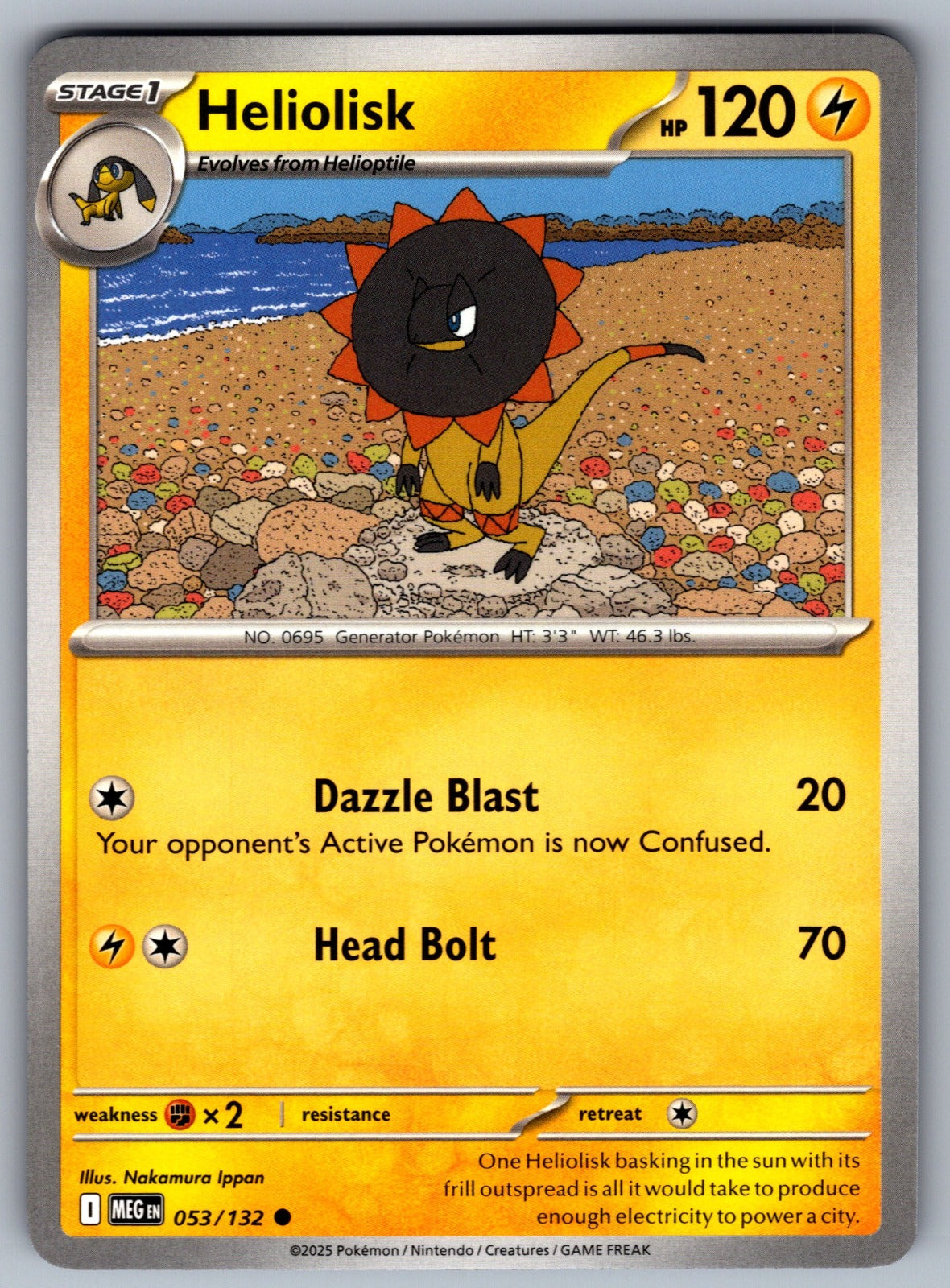 Heliolisk Common ME01: Mega Evolution 053/132 NM 2025