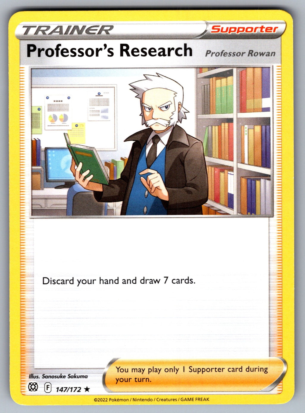 Professor's Research Holo Rare SWSH09: Brilliant Stars 147/172 NM 2022