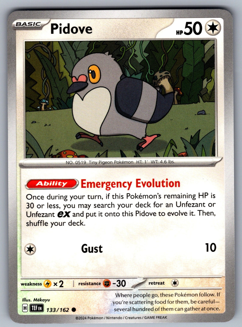 Pidove Common SV05: Temporal Forces 133/162 NM 2024