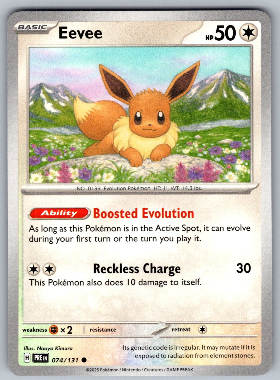 Eevee Common SV: Prismatic Evolutions 074/131 NM 2025