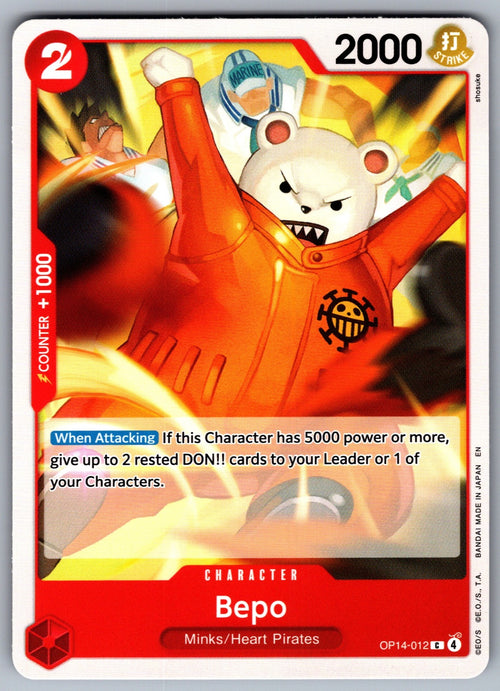 Bepo C The Azure Sea's Seven OP14-012 NM 2026