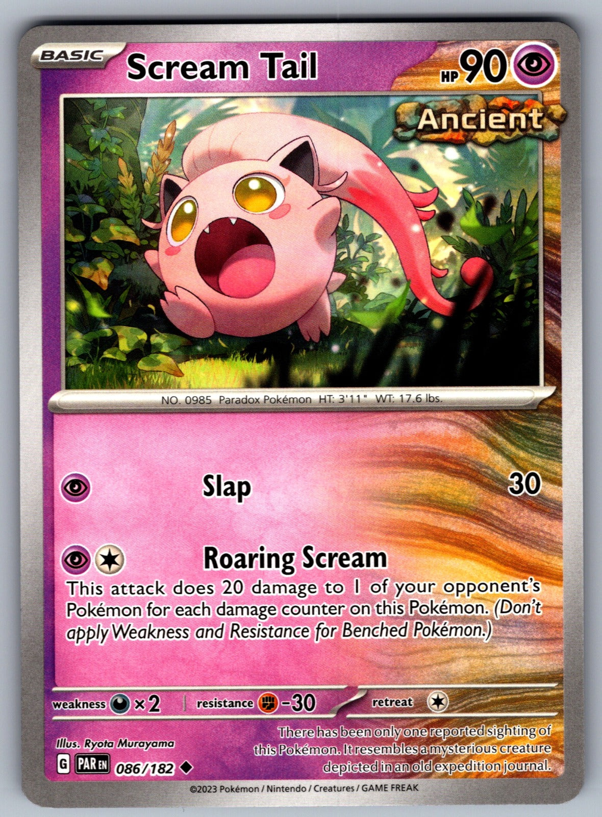 Scream Tail Uncommon SV04: Paradox Rift 086/182 NM 2023