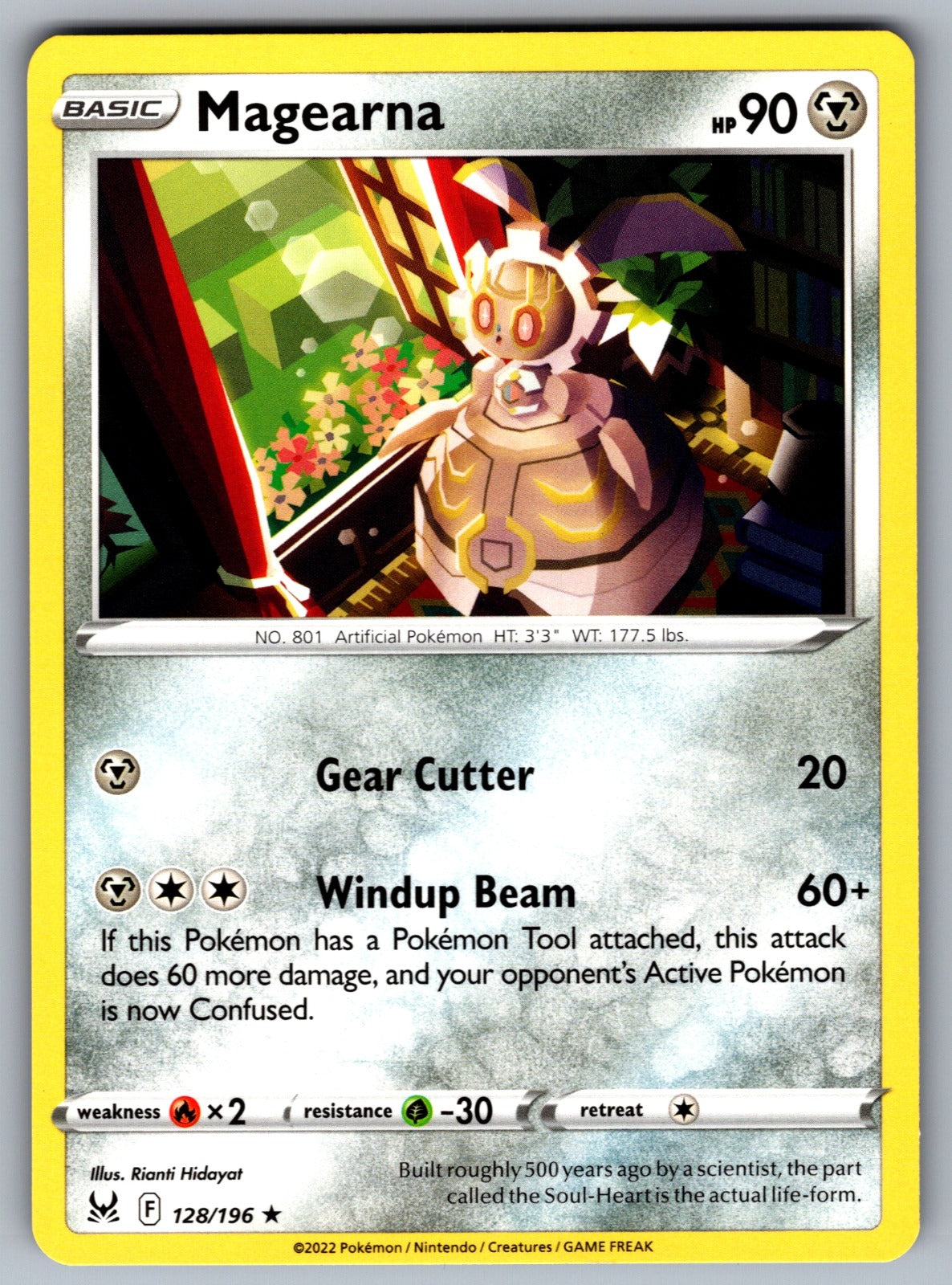 Magearna Rare SWSH11: Lost Origin 128/196 NM 2022