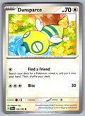 Dunsparce Common SV02: Paldea Evolved 156/193 NM 2023