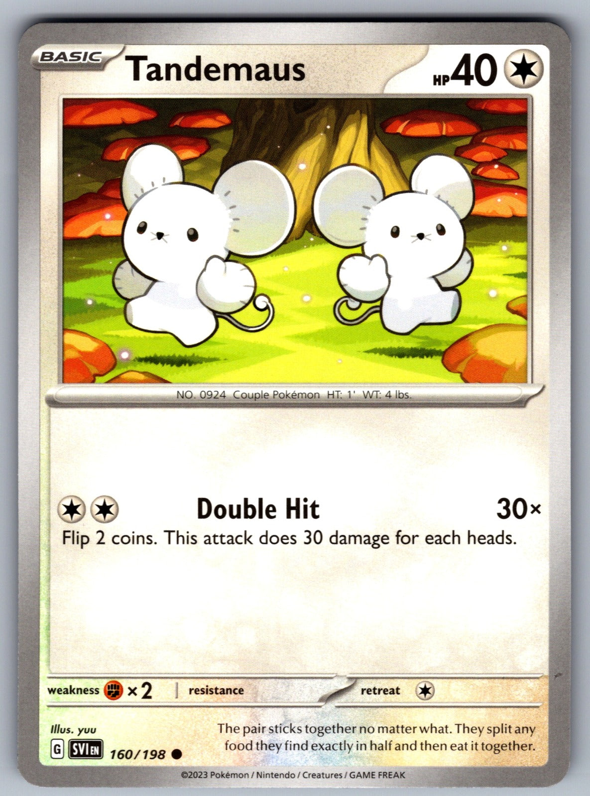 Tandemaus Common SV01: Scarlet & Violet Base Set 160/198 NM 2023