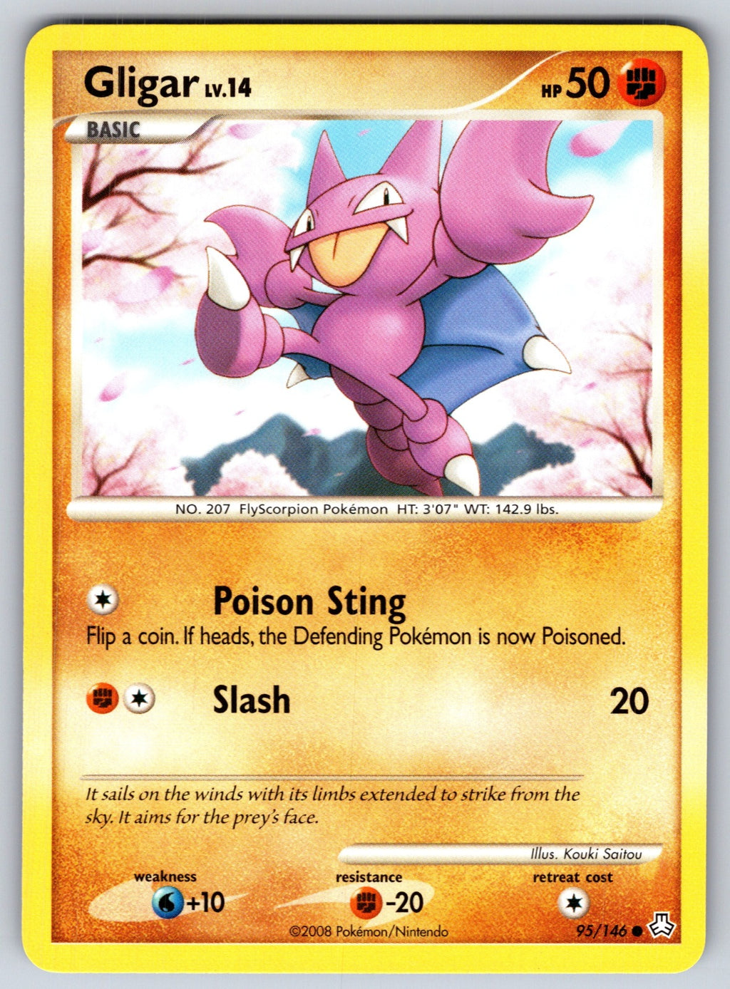Gligar (95) Common Legends Awakened 95/146 LP 2008