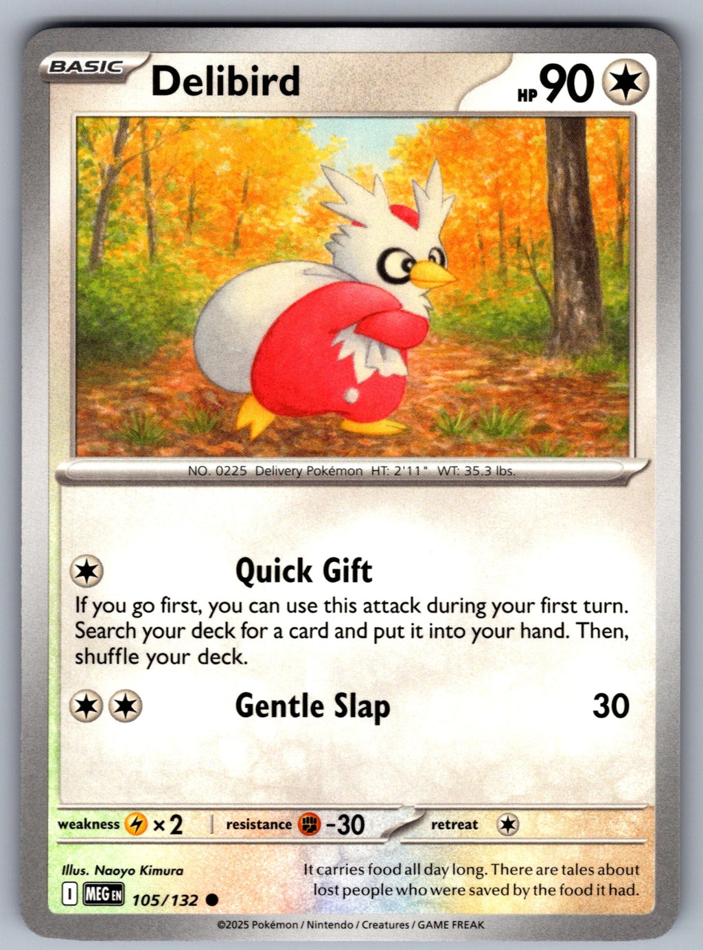 Delibird Common ME01: Mega Evolution 105/132 NM 2025