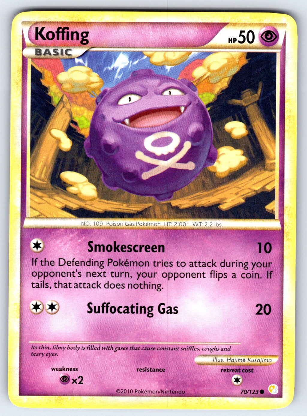 Koffing Common HeartGold SoulSilver 70/123 LP 2010