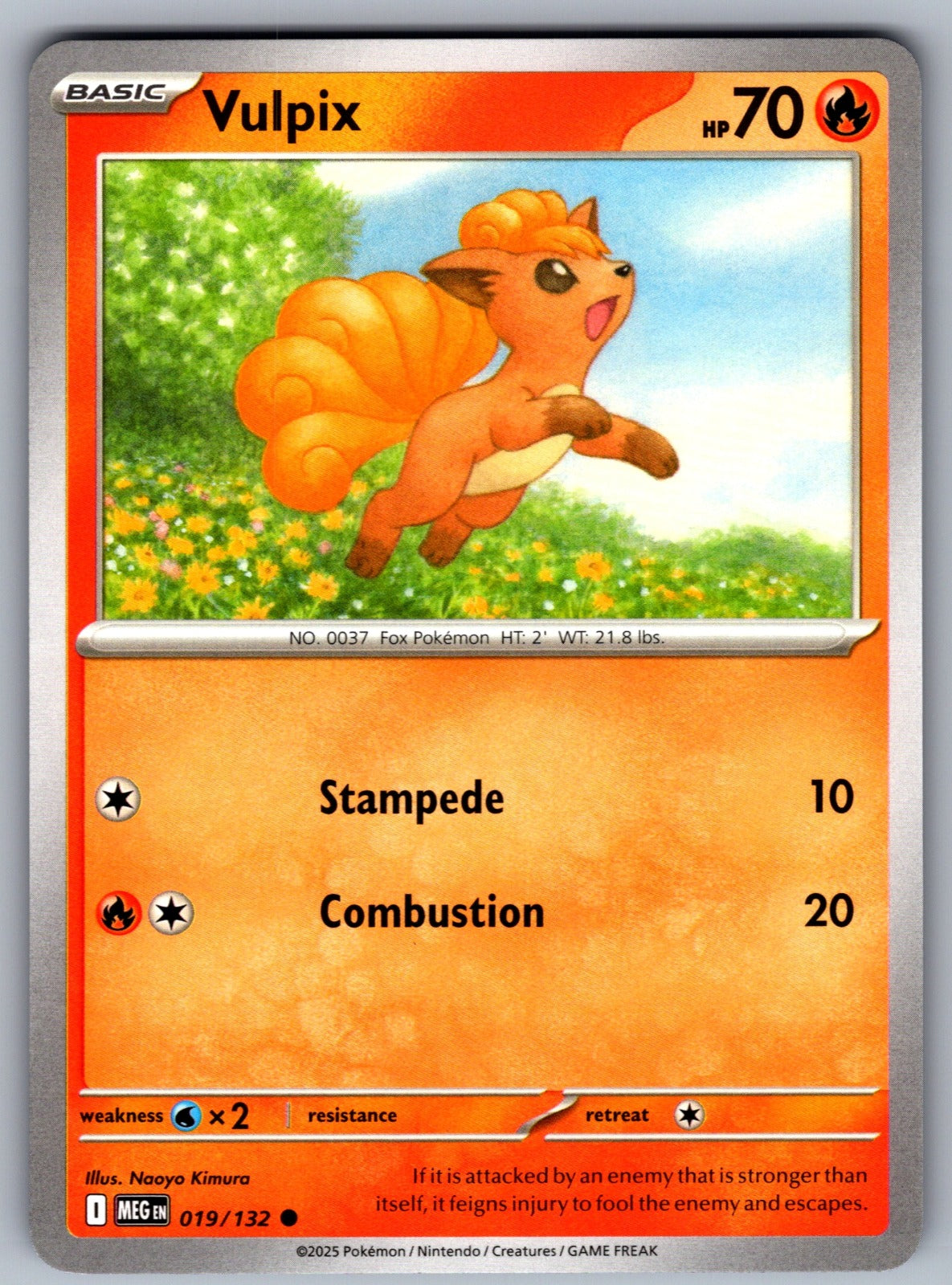 Vulpix Common ME01: Mega Evolution 019/132 NM 2025
