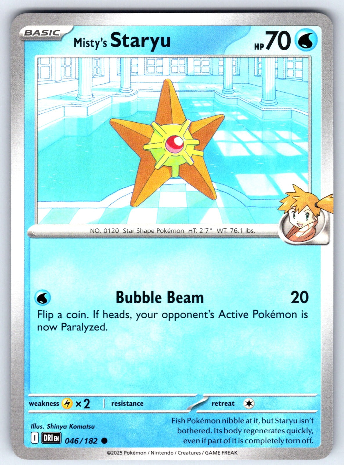 Misty's Staryu Common SV10: Destined Rivals 046/182 NM 2025