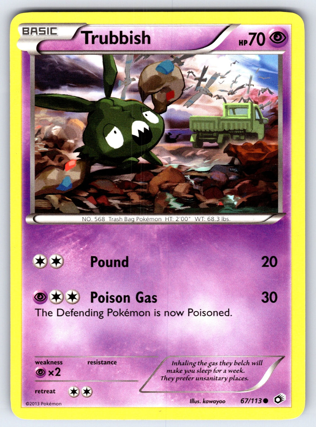 Trubbish Common Legendary Treasures 67/113 LP 2013