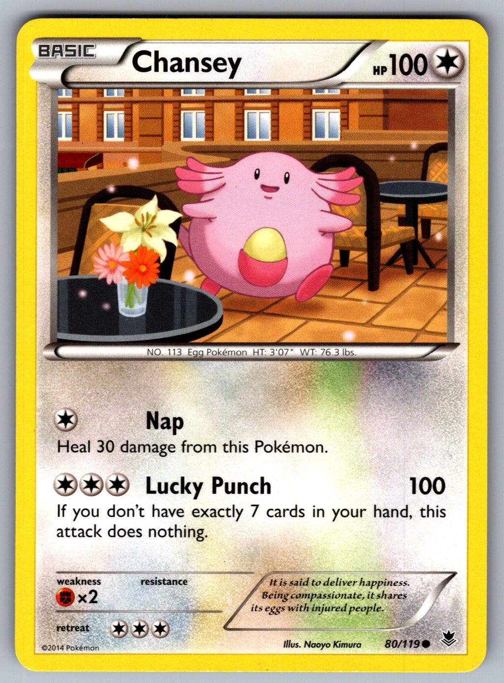 Chansey Common XY - Phantom Forces 80/119 LP 2014