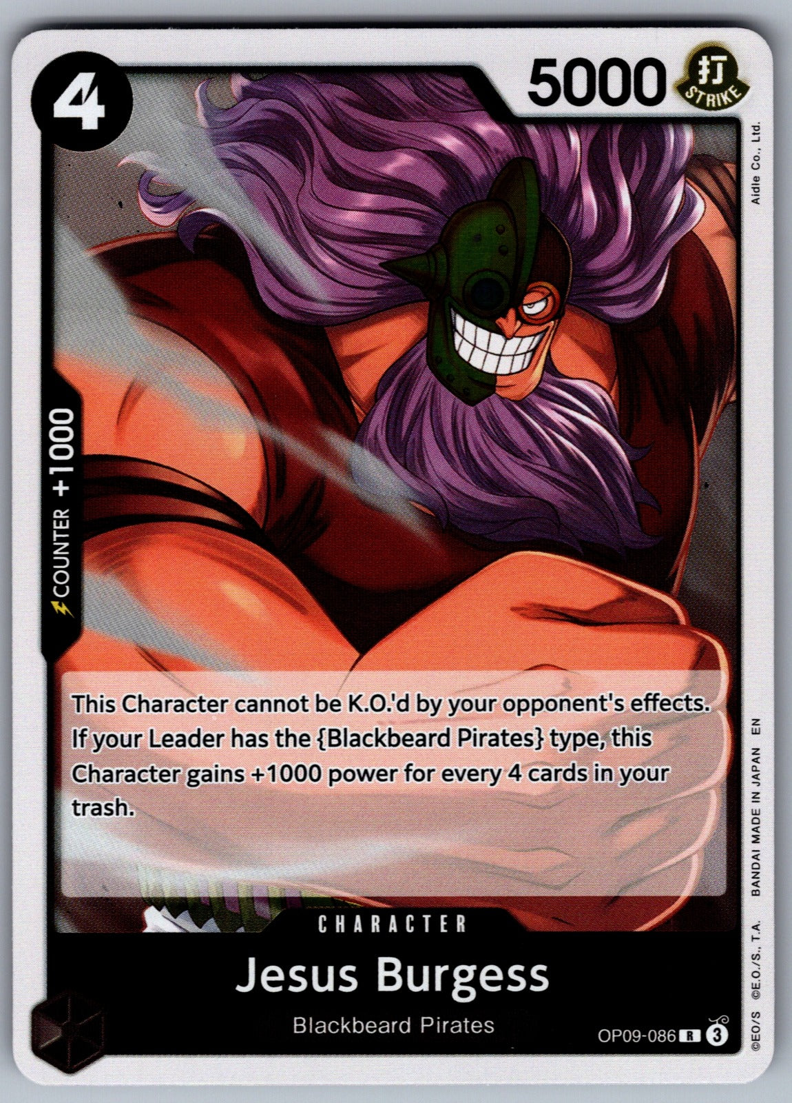 Jesus Burgess Foil R Emperors in the New World OP09-086 NM 2024