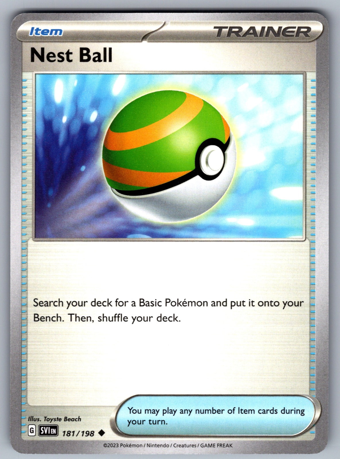 Nest Ball Uncommon SV01: Scarlet & Violet Base Set 181/198 NM 2023