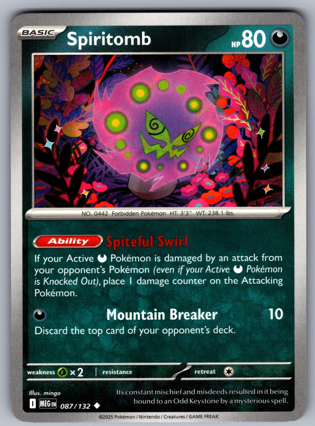 Spiritomb Uncommon ME01: Mega Evolution 087/132 NM 2025