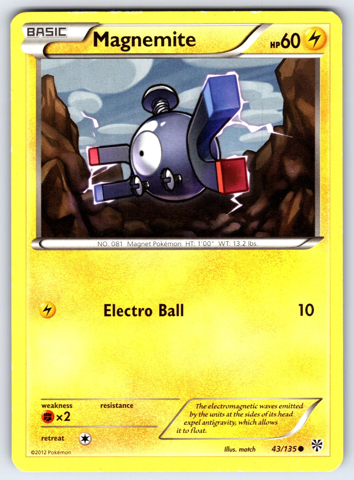 Magnemite (43) Common Plasma Storm 43/135 LP 2013
