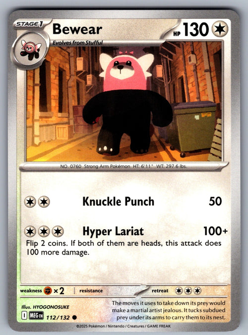 Bewear Common ME01: Mega Evolution 112/132 NM 2025