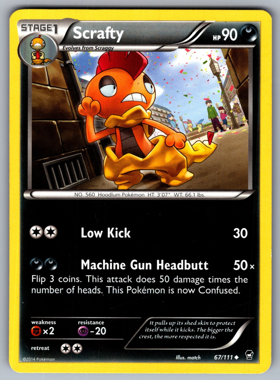 Scrafty Uncommon XY - Furious Fists 67/111 LP 2014