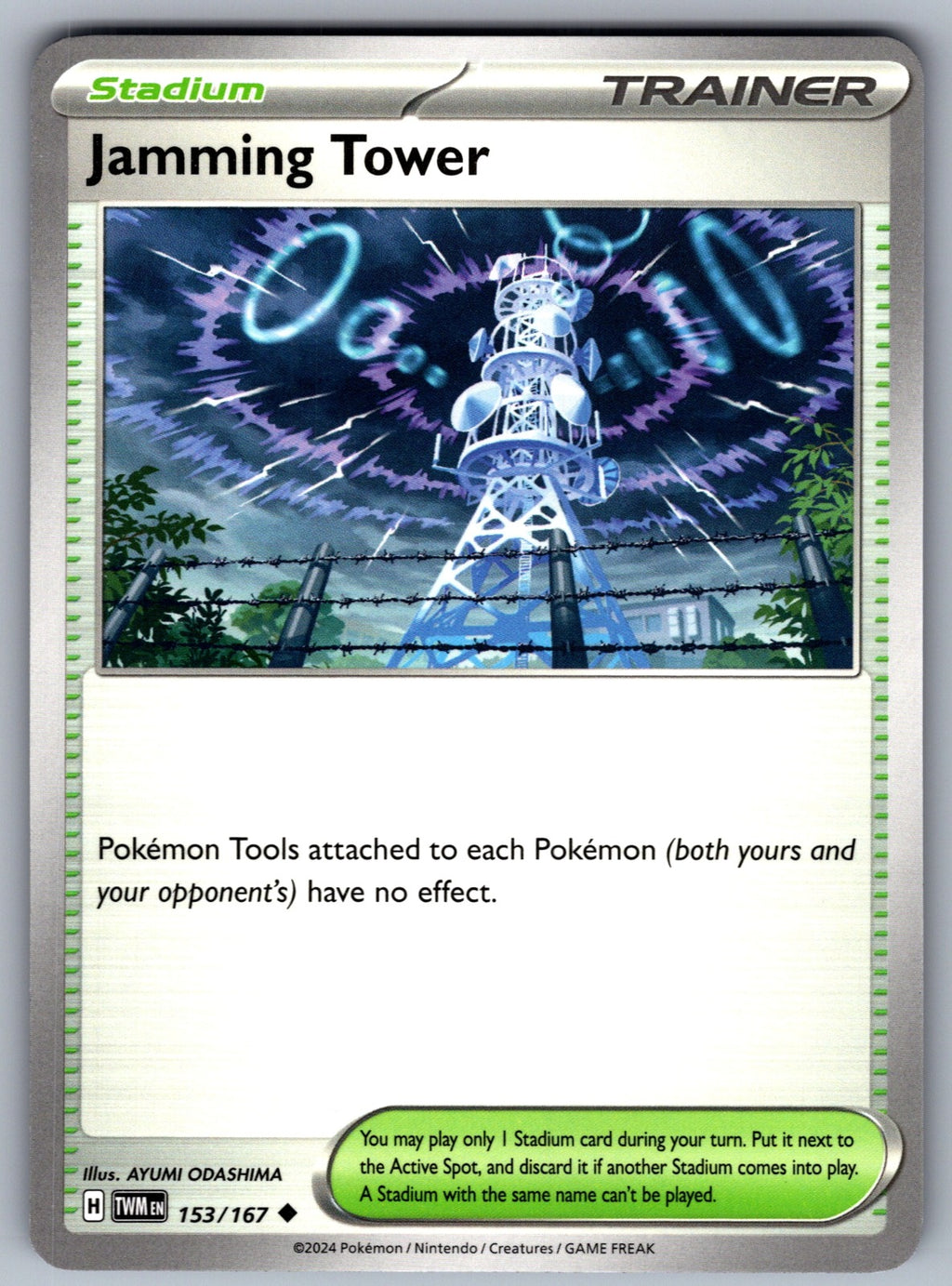 Jamming Tower Uncommon SV06: Twilight Masquerade 153/167 NM 2024