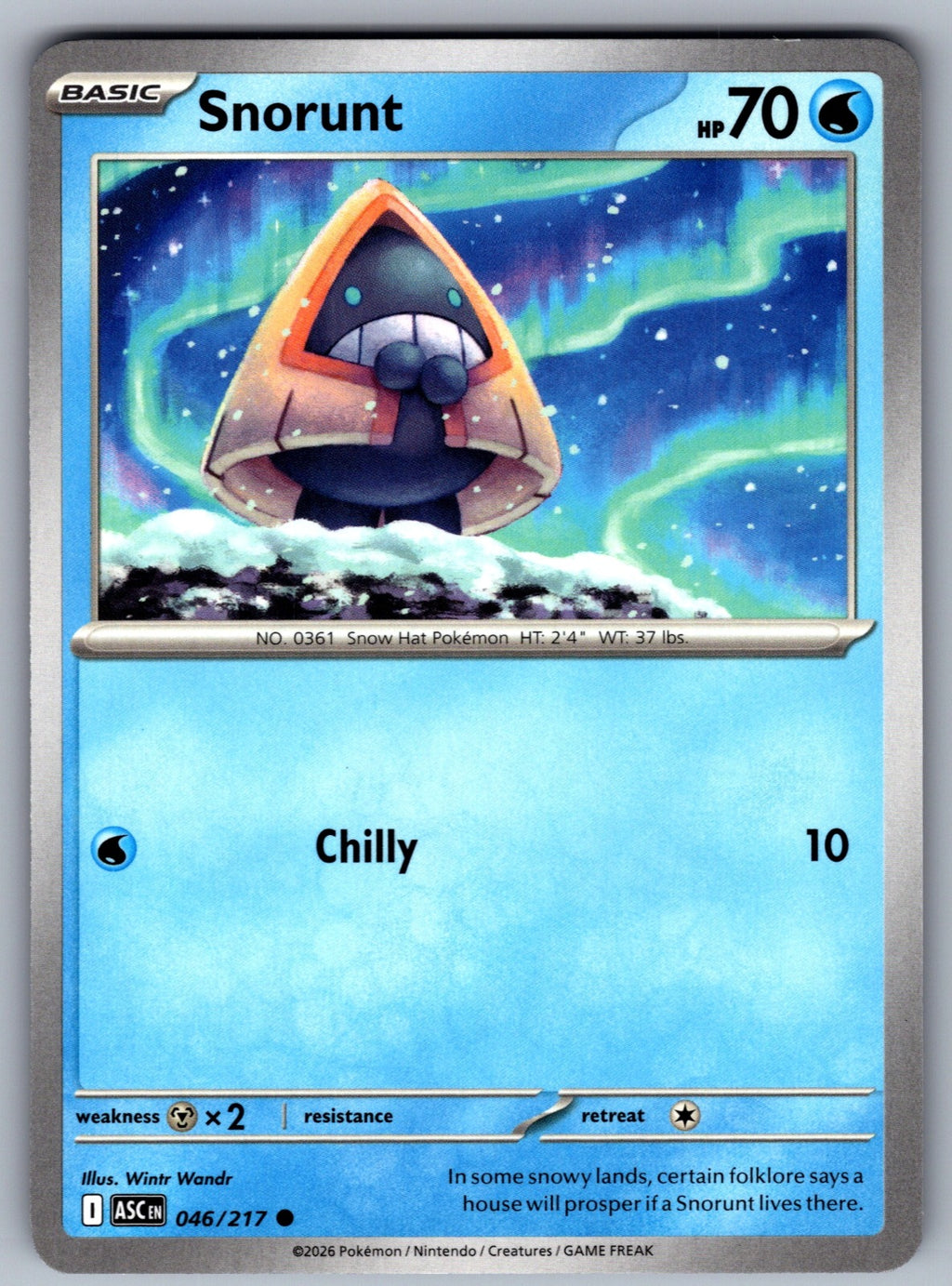 Snorunt Common ME: Ascended Heroes 046/217 NM 2026