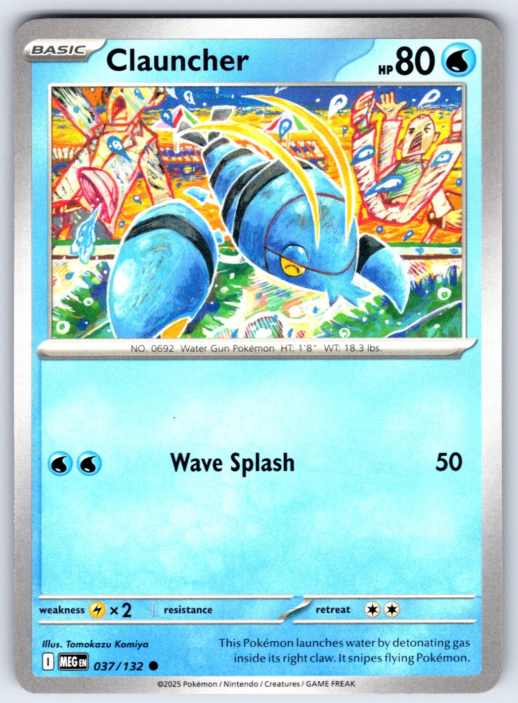 Clauncher Common ME01: Mega Evolution 037/132 NM 2025
