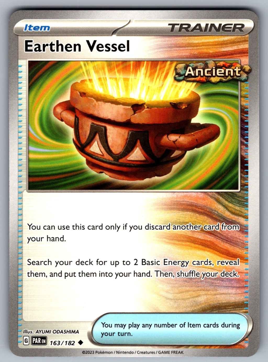 Earthen Vessel Uncommon SV04: Paradox Rift 163/182 NM 2023