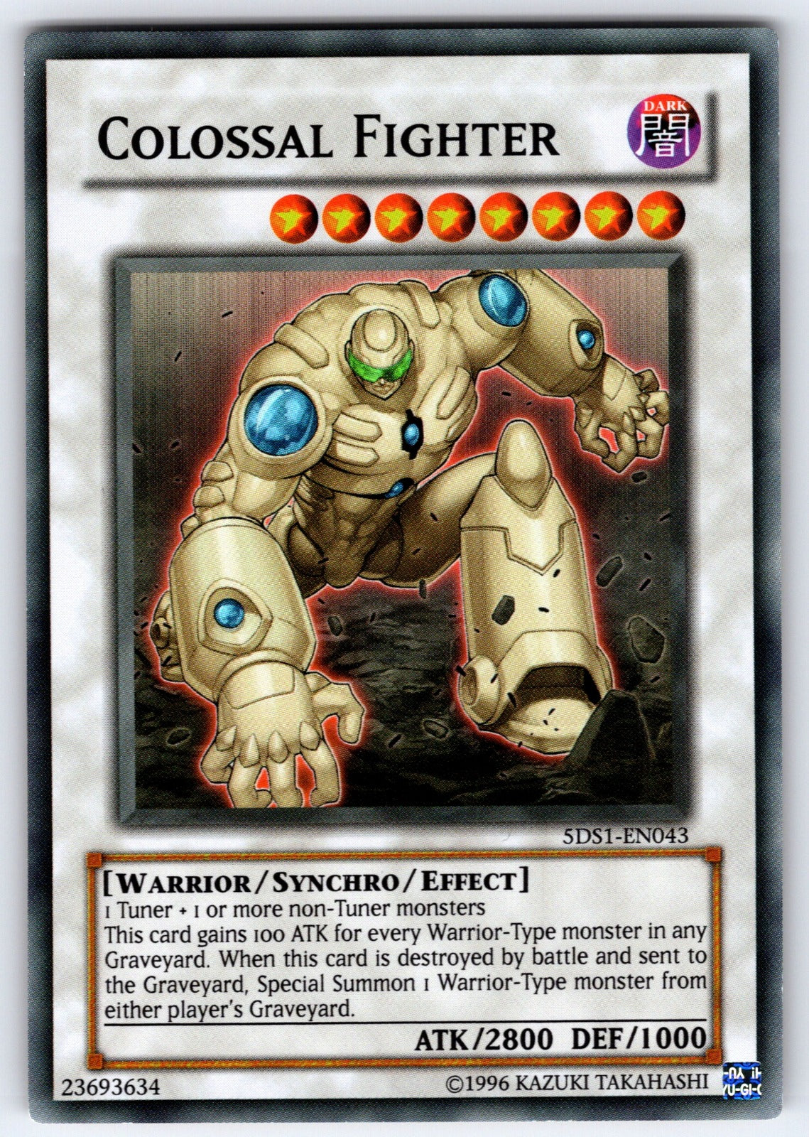 Colossal Fighter Unlimited Common 5D's 2008 Starter Deck 5DS1-EN043 NM 2008