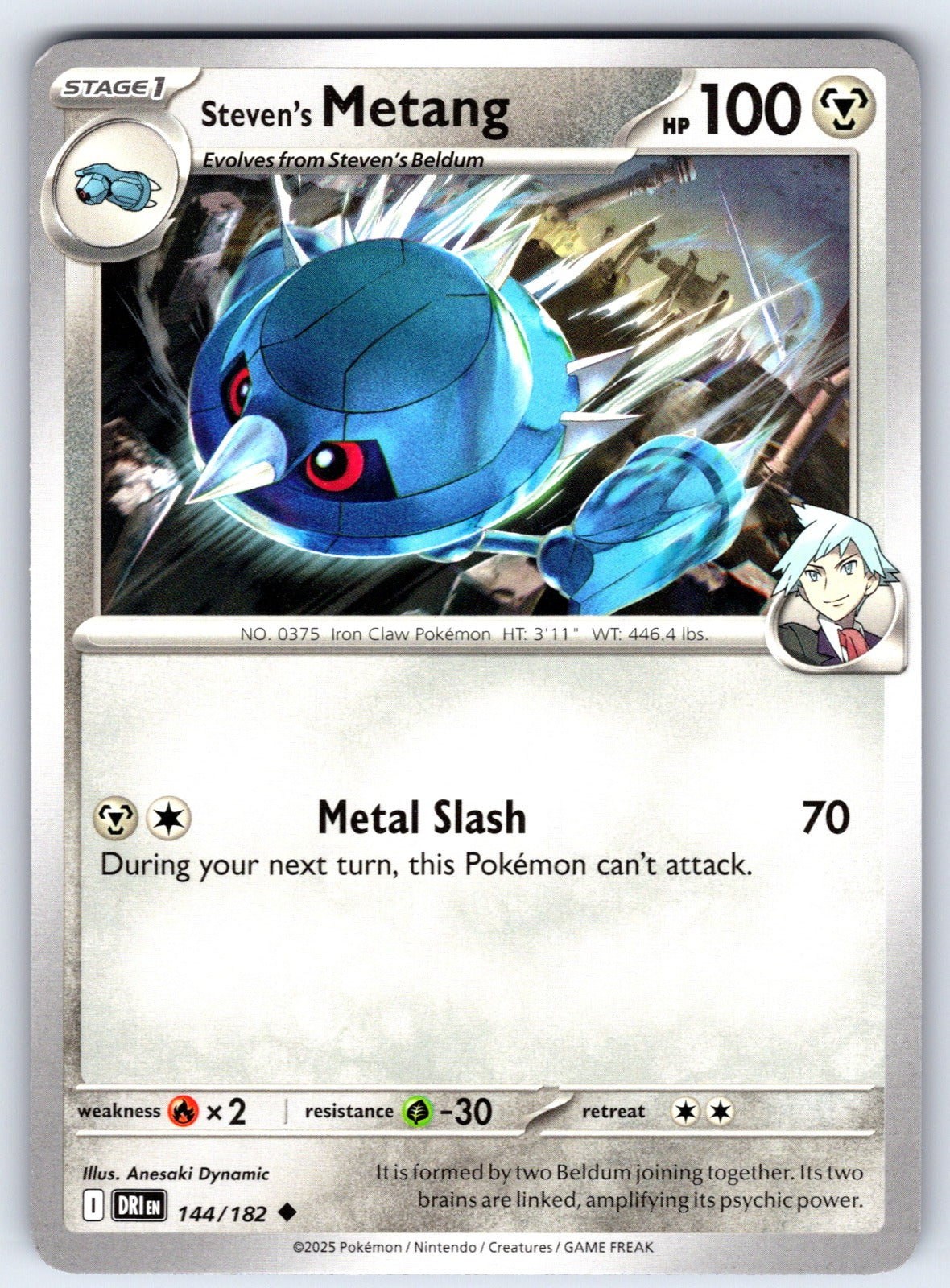 Steven's Metang Uncommon SV10: Destined Rivals 144/182 LP 2025