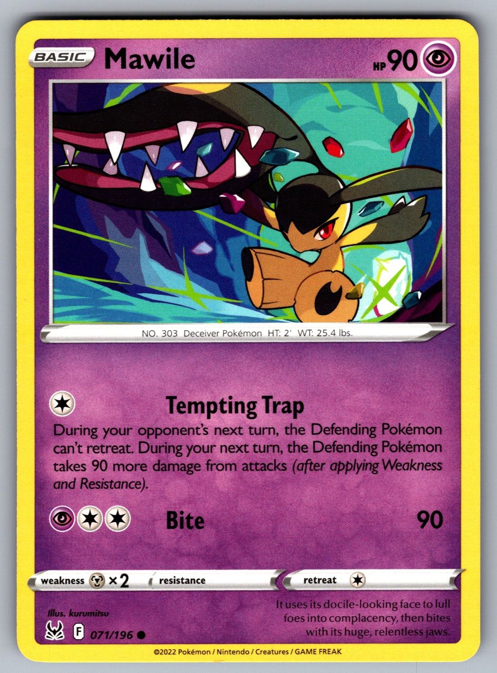 Mawile Common SWSH11: Lost Origin 071/196 NM 2022