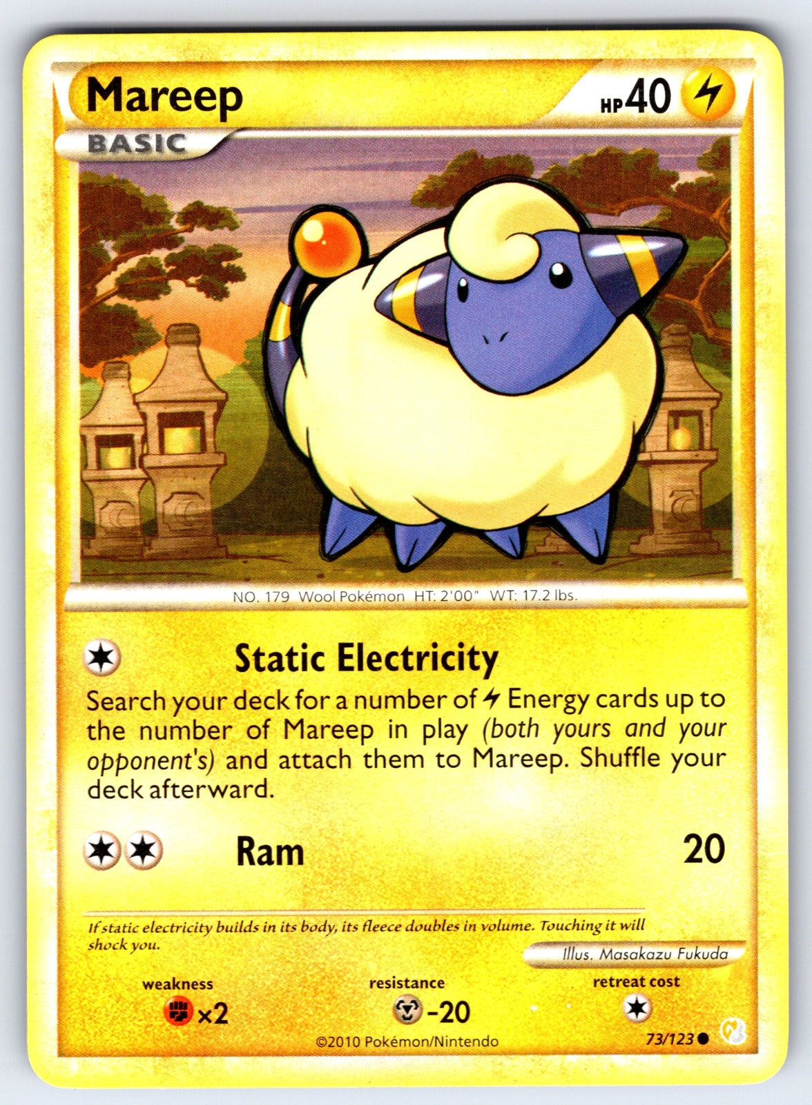 Mareep Common HeartGold SoulSilver 73/123 LP 2010