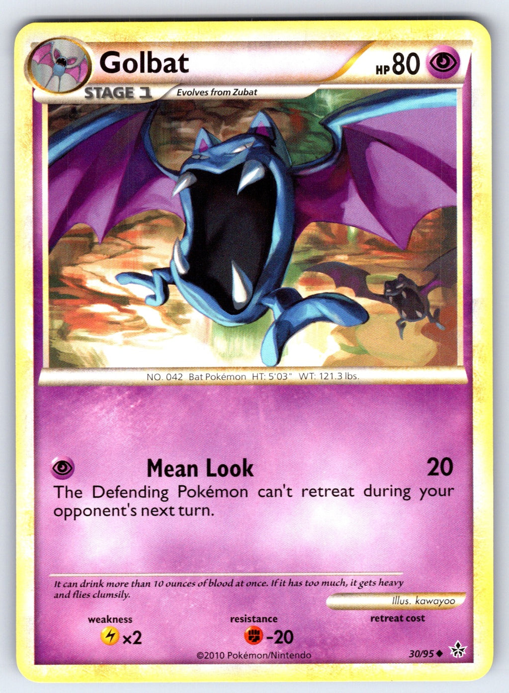 Golbat Uncommon Unleashed 30/95 LP 2010