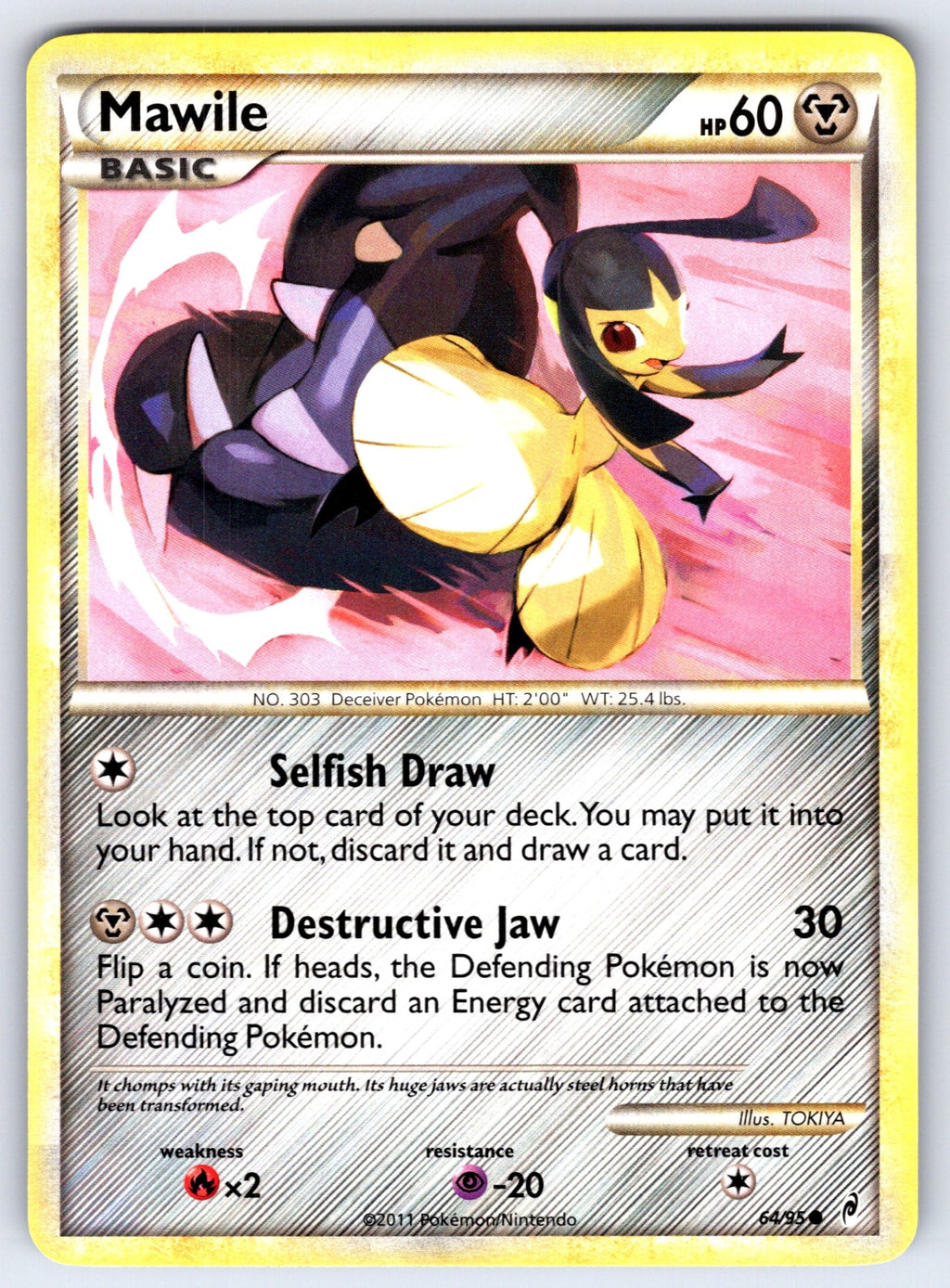 Mawile Common Call of Legends 64/95 LP 2011